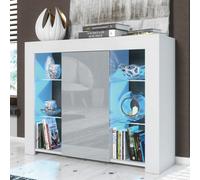 Sideboard Harbor 97Cm - White & Grey Gloss Doors