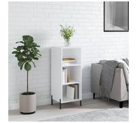 Sideboard HG White 34.5x32.5x90cm Engineered Wood Storage Slim With Metal Legs.