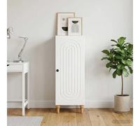 Sideboard High Gloss White 33x34.5x90cm Engineered Wood Storage Cabinet Minimal