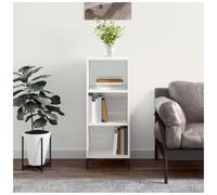 Sideboard High Gloss White 34.5x32.5x90cm Engineered Wood Modern Storage Cabinet