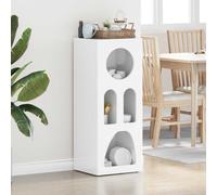 Sideboard High Gloss White 40x35x100.5cm Engineered Wood Tall Modern StorageUnit
