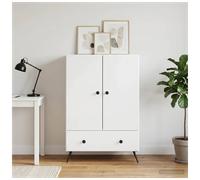 vidaXL Sideboard High Gloss White 66 x 34.5 x 95 cm Engineered Wood