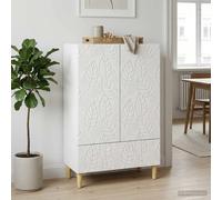 vidaXL Sideboard High Gloss White 66 x 34.5 x 95 cm Engineered Wood