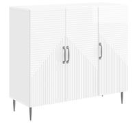 vidaXL Sideboard High Gloss White 89 x 34.5 x 80 cm Engineered Wood