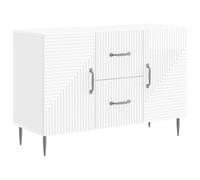vidaXL Sideboard High Gloss White 89 x 34.5 x 60 cm Engineered Wood