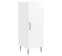 vidaXL Sideboard High Gloss White 33 x 34.5 x 89.5 cm Engineered Wood