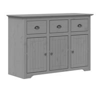 Vidaxl Sideboard Bodo Grey 115X43X79.5 Cm Solid Wood Pine