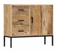 vidaXL Solid Mango Wood Sideboard Home Cupboard Storage Organiser Buffet Unit