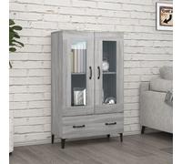 vidaXL Highboard Grey Sonoma 70x31x115 cm Engineered Wood