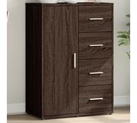 (brown oak) vidaXL Sideboard Cupboard Side Cabinet Highboard Sonoma Oak Engineered Wood