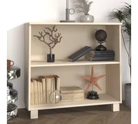 Sideboard Honey Brown Solid Pinewood & MDF 85x35x80 cm Rustic Storage 2-Shelf XL
