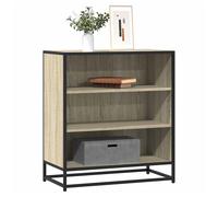 Sideboard Industrial Black Sonoma Oak 68x35x76 cm Engineered Wood & Metal