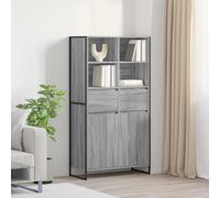 Sideboard Industrial Grey Sonoma 81x36x150.5cm Engineered Wood with Drawer Door