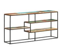 Sideboard Industrial Reclaimed Wood Large 150x30x75 cm Mixed-Colour Steel Frame