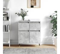 vidaXL Sideboard Storage Side Cabinet Cupboard Concrete Grey Engineered Wood