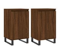 vidaXL Sideboards 2 pcs White 40x35x70 cm Engineered Wood