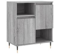 (smoked oak) vidaXL Sideboard Storage Cabinet Cupboard Side Cabinet White Engineered Wood