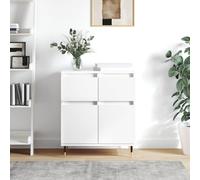 vidaXL Sideboard Storage Cabinet Cupboard Side Cabinet White Engineered Wood