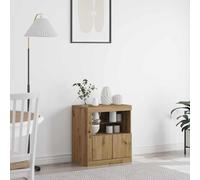 Sideboard Led Lights 60.5X37X67 Cm grey sonoma Artisan oak Black oak sonoma oak