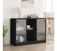 Sideboard Living Room Wood Cupboard Storage Unit with 6 Compartments & 2 Doors