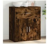 Sideboard Modern Smoked Oak 60x31x70 cm Engineered Wood 2 Door Storage Buffet UK