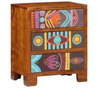 Sideboard Multicolour 50x35x60 Solid Wood Acacia cabinet cupboard vidaXL