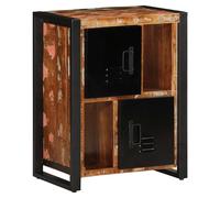 Sideboard Multicolour Solid Mango Wood & Iron 55x35x70 cm Handmade Rustic Unique