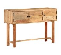 Sideboard Natural Acacia Wood 115x35x75 cm Rustic Solid Wood Console Cabinet Up