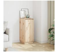 Sideboard Natural Pine 31.5x34x75 cm Solid Pinewood Cabinet with Door With Shelf