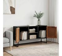Sideboard Natural Reclaimed & Engineered Wood 105x30x55cm 2-Door Storage Durable