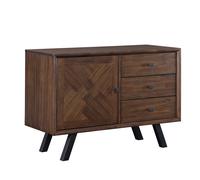 Sideboard Nevada Parquet Walnut/Black Large