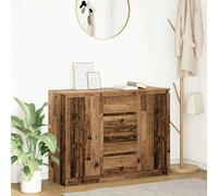 Sideboard Old Wood 100.5x35x76 cm Engineered Wood 2 Doors 4 Drawers with Shelves