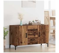 Sideboard Old Wood 100x36x60cm Engineered Wood 2 Doors Drawer Modern Matte Legs