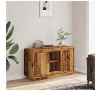 Sideboard Old Wood 102x35x60 cm Engineered Wood 2-Door Slim Console for Living.