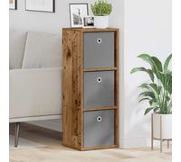 Sideboard Old wood 30.5x27x84.5cm Engineered wood 3 Drawers Sleek Storage Urban