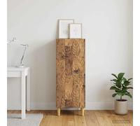 Sideboard Old Wood 33x34.5x90cm Engineered Wood Rectangular 2 Shelves 1 Door New