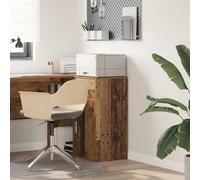 Sideboard Old Wood 38x34x75cm Modern Minimalist 1 Drawer 1 Door Storage Compact