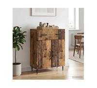Sideboard Old Wood 66x34.5x89.5cm Engineered Wood 1 Drawer 2 Door Rustic forHome