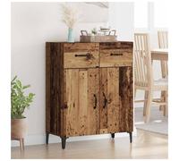 Sideboard Old wood 69.5x34x90cm Engineered wood rustic console with drawers