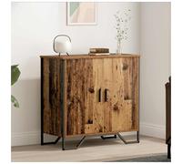 Sideboard Old Wood 78x35x74.5cm 2-Door Engineered Wood Minimalist Storage Indoor