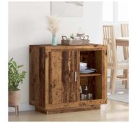Sideboard Old wood 80x40x75 cm Engineered Wood Rustic Storage Cabinet with Door.