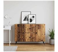 Sideboard Old Wood 89x34.5x60cm Engineered Wood 2 Drawers 2 Doors accent LED pro