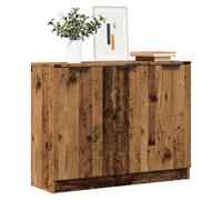 Sideboard Old Wood 90.5x30x70cm Engineered Wood Narrow Storage Console Cabinet