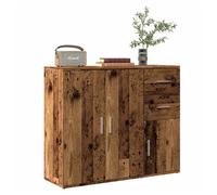 Sideboard Old Wood 91x29.5x75cm Engineered Wood Storage Cabinet Rustic for Home