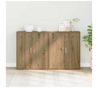Sideboard Old Wood Engineered Wood 60x31x70cm 2-Door Minimalist Storage Shelving