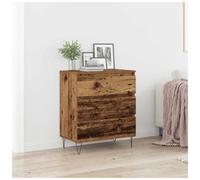 Sideboard Old Wood Engineered Wood 60x35x70cm 3 Drawer Compact Modern DurableTop