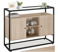 Tectake Sideboard Oldham 100 X 38 X 80,5 Cm - Light Brown