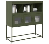 Sideboard Olive Green 100.5x39x107 cm Cold-rolled Steel