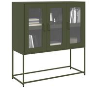 Sideboard Olive Green 100.5x39x107 cm Cold-rolled Steel