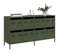 Sideboard Olive Green 135x39x73.5 cm Cold-rolled Steel